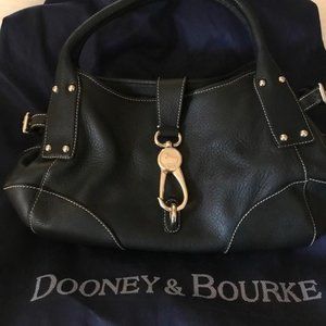 Dooney & Bourke shoulder bag, rarely used.  Black leather with silver buckel